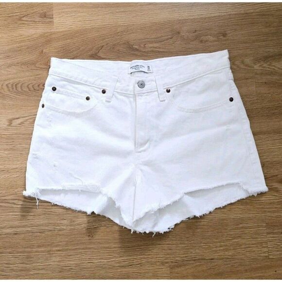 Abercrombie & Fitch The Boyfriend Short Mid Rise Size 30 - Picture 1 of 6